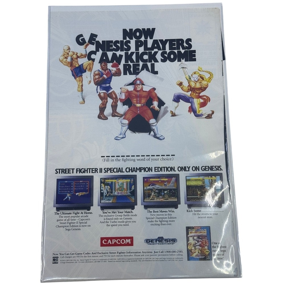 Street Fighter II Special Champion Edition Sega Genesis Comic‎ Book Ad 1993